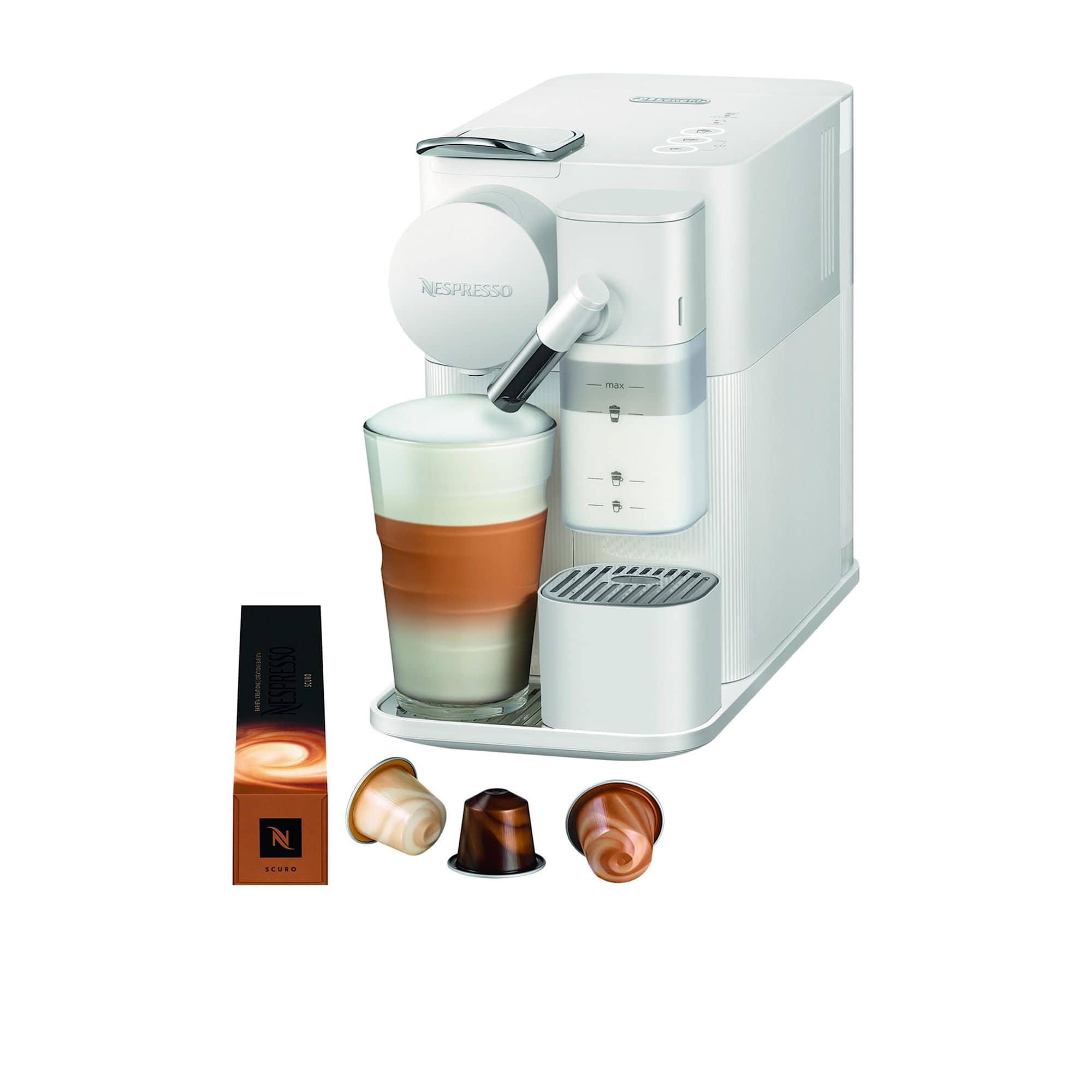 DeLonghi Lattissima One Nespresso Coffee Machine White